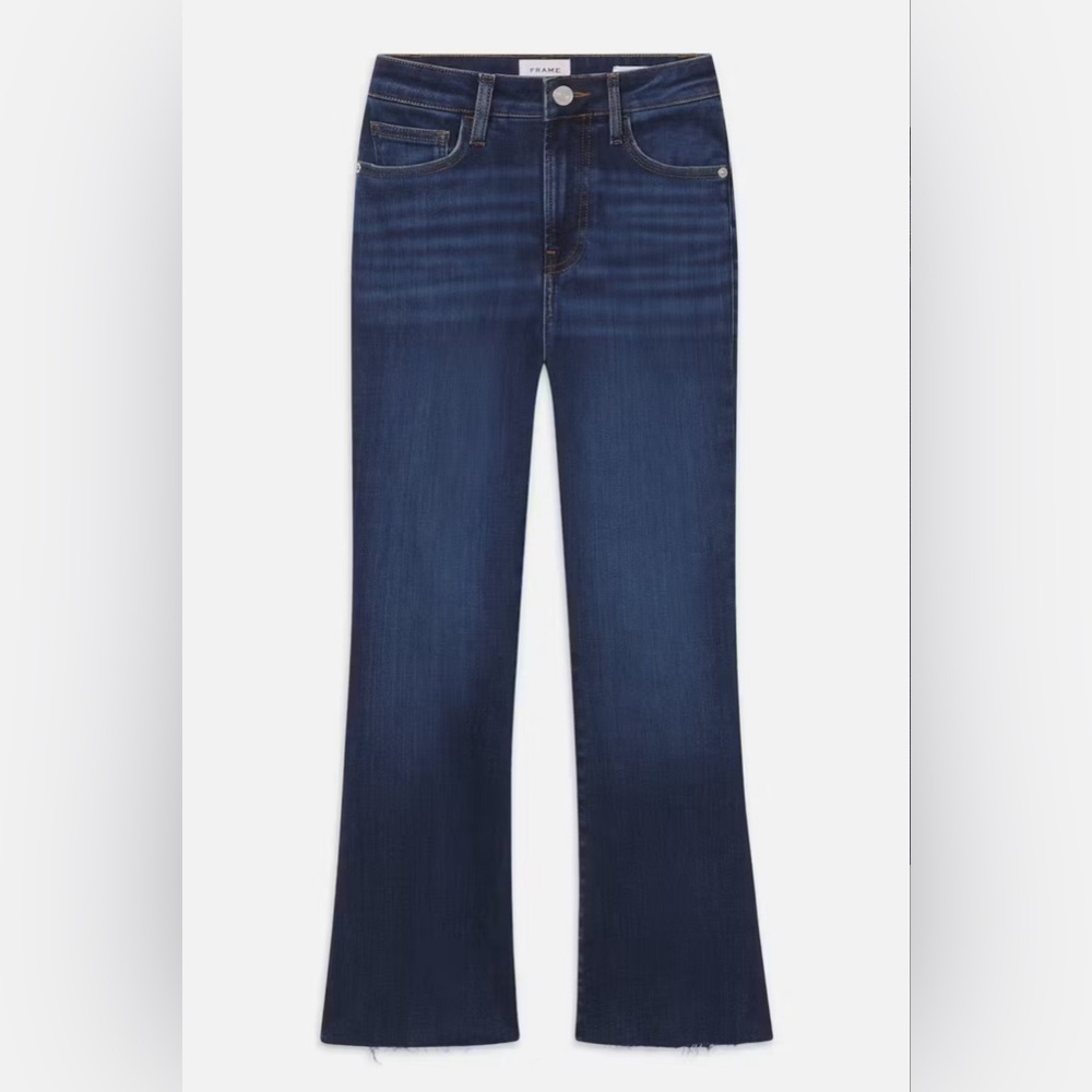NWT-Frame Le Crop mini boot stretch denim, high rise bootcut, size 32